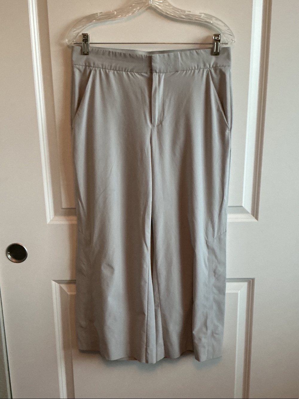 Athleta Light Gray Straight-Leg Men's Dress Pants
